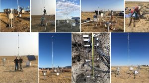 Examples of soil and climate monitoring stations