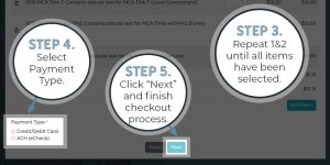 PayZang Step 3: Repeat steps 1 and 2 until all items have been selected. Step 4: Select Payment Type. Step 5: Click "Next" and finish checkout process.